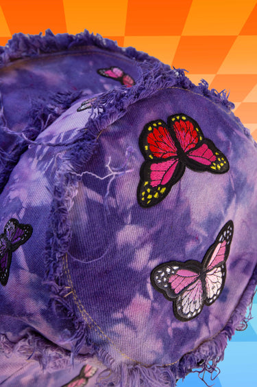 Butterfly Splatter Patch Bucket Hat