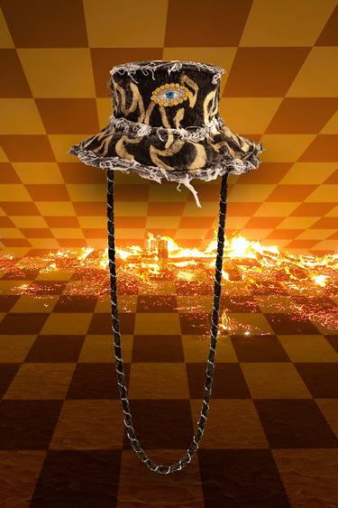 Flame Eyez Bleach Bucket Hat